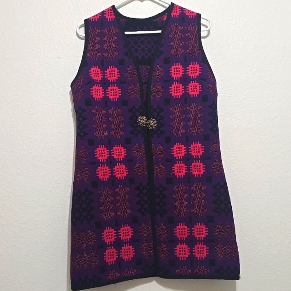 Welsh Tapestry Vintage Woven Wool Jacket‎